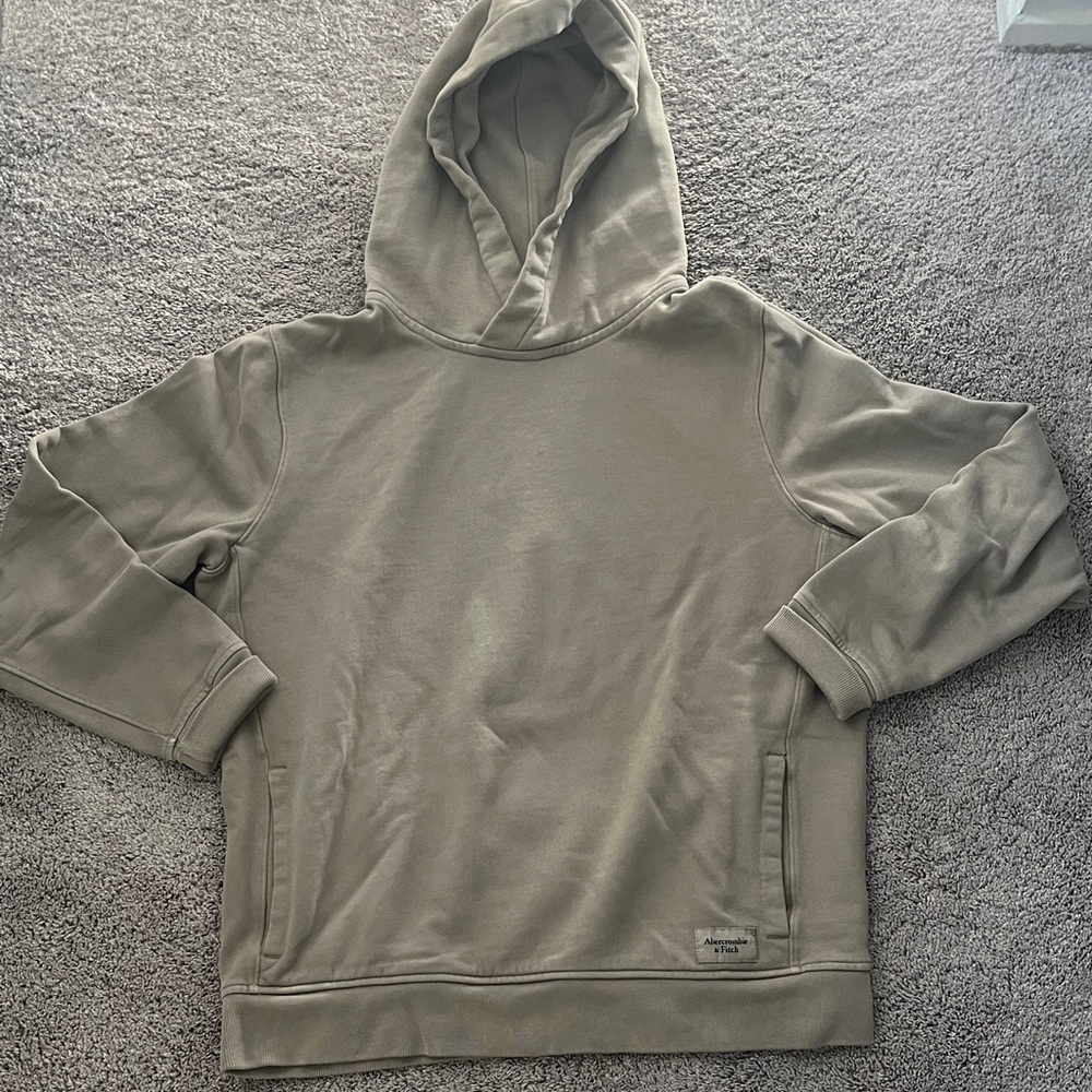 Abercrombie & Fitch Tan Sweater Soft Knit Crew Neck